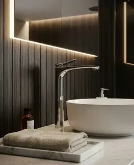 Kúpeľňové batérie REA - Umývadlová batéria PREMIUM Vision Chrome vysoká REA-B6344