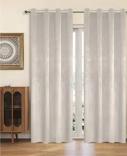 Metrážne závesy Závesový materiál YC11940/200G/113 béžová 280 cm Tovar na mieru
