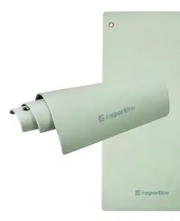 Podložky na cvičenie Podložka na cvičenie inSPORTline Aero Advance 140x60x0,9 cm mentolovo-šedá