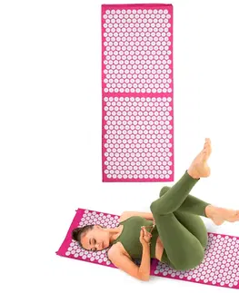 Akupresúrne podložky Akupresúrna podložka inSPORTline AKU-1000 125 x 50 cm ružová