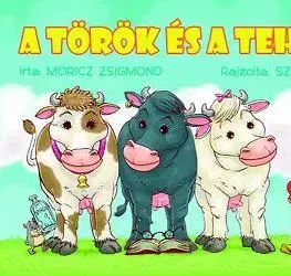 Leporelá, krabičky, puzzle knihy A török és a tehenek - kék - Zsigmond Móricz