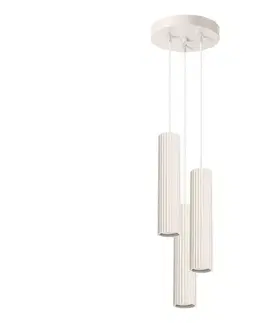 Svietidlá  SL.1595 - Luster na lanku KARBON 3xGU10/10W/230V krémová SL.1595