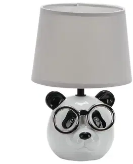 Lampy do obývačky Stolová lampa PANDA GREY VO2491 LB1