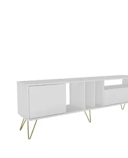 TV stolíky TV stolík Mistico (180) - White, Gold