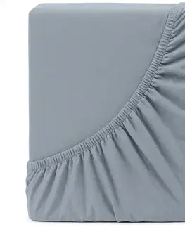 Plachty 4Home jersey prestieradlo Mako sivá, 180 x 200 cm