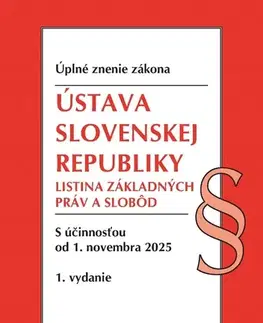Ústavné právo Ústava SR, Listina základných práv a slobôd. 11/2025