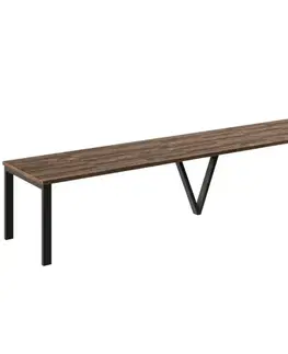 Jedálenské stoly Rozkladací stôl 130-405 cm Titan dub Stirling