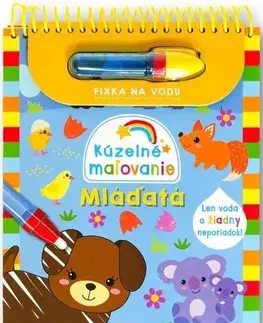 Nalepovačky, vystrihovačky, skladačky Kúzelné maľovanie: Mláďatá