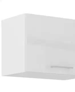 Kuchynské skrinky visiace Kuchynská skrinka Lara 50gu-36 1f Mdf biely lesk