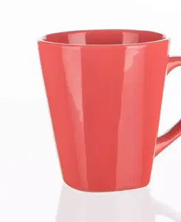 Bytové dekorácie Hrnček Asymo 180 ml červený  60221502