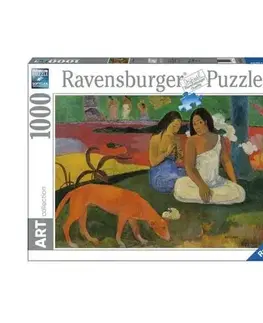 1000 dielikov Ravensburger Puzzle Paul Guaguin: Arearea (Červený pes) 1000 Ravensburger