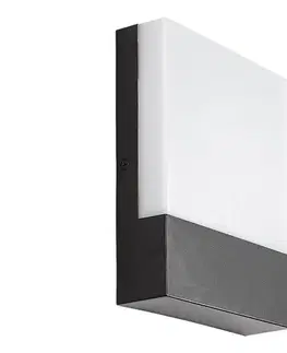 Svietidlá Rabalux 77097 - LED Vonkajšie nástenné svietidlo GIMONE LED/10W/230V IP44 čierna 77097
