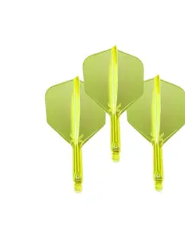 Násadky na šípky Letky Target K-Flex Neon No.6 Medium 3ks fluo žltá