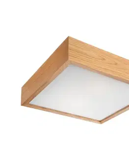 Svietidlá  Stropné svietidlo OAK SQUARE 2xE27/60W/230V dub 37,5 cm LD-PD-9.2 oak