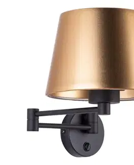 Svietidlá  Nástenné svietidlo GLORY 1xE27/15W/230V zlaté/čierne 6482