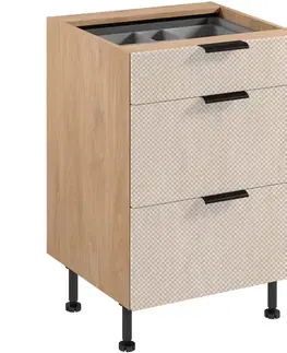 Kuchynské skrinky Korpus Luxeo K04-D60S3-AX dub puccini