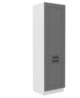 Kuchynské skrinky stojace Kuchynská skrinka Luna dustgrey/biela 60DK-210 2F
