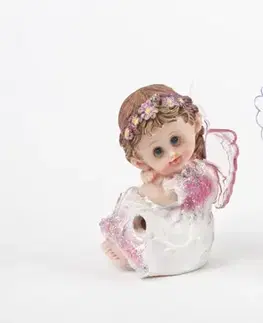 Sošky, figurky - anjeli MAKRO - Anjel svietiaci 7,5cm rôzne druhy