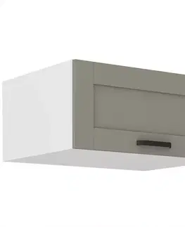 Kuchynské skrinky visiace Kuchynská skrinka Luna claygrey/biela 80 Nagu-36 1F
