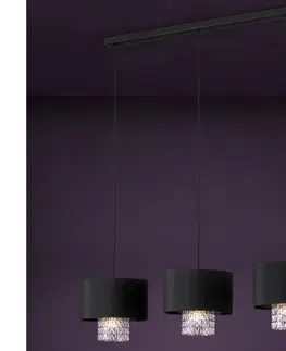 Svietidlá Eglo 39978 - Luster na lanku SAPUARA 3xE27/40W/230V čierna 39978