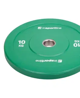 Závažia k činkám Gumový kotúč inSPORTline Bumper Plate Go 10 kg 50 mm