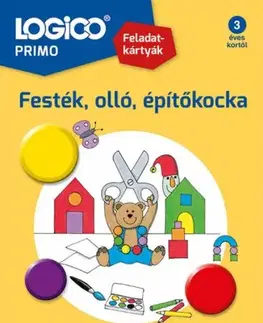 Príprava do školy, pracovné zošity Logico Primo 3219a - Festék, olló, építőkocka - Doris Fischer