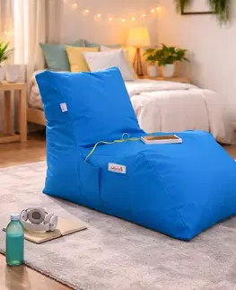Záhradný nábytok Sedací vak Daybed, svetlo modrý