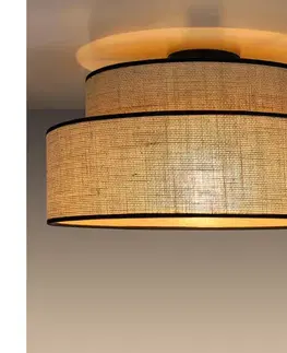 Svietidlá  Stropné svietidlo BOHO 1xE27/60W/230V pr. 40 cm béžová 0126
