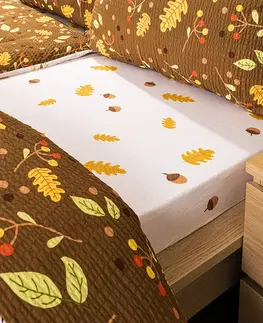 Plachty 4Home jersey prestieradlo Jeseň, 180 x 200 cm