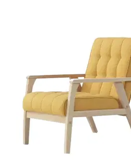 Kreslá PETRONELA kreslo, žltá