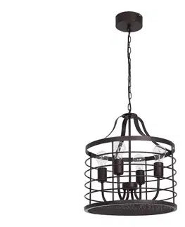 Svietidlá  Luster na reťazi SINGLE 6 4xE27/60W/230V 9332