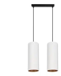 Svietidlá HEXE Luster na lanku AVALO 2xE27/60W/230V biela/medená 0095