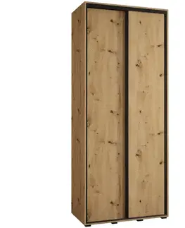 Šatníkové skrine Skriňa 45 Canaris 1 110 artisan/čierna