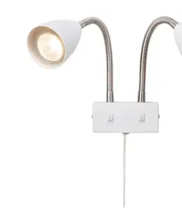 Svietidlá Markslöjd 108900 - Nástenné bodové svietidlo CIRO 2xGU10/7W/230V biele 108900