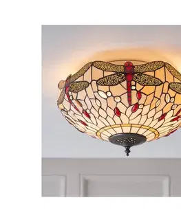 Svietidlá Endon 70723 - Stropné svietidlo Tiffany DRAGONFLY 2xE27/60W/230V pr. 41 cm 70723