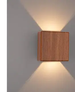 Svietidlá Brilagi - LED vonkajšie nástenné svietidlo DOUBLERAY LED/6W/230V drevený dekor IP54 BRI653