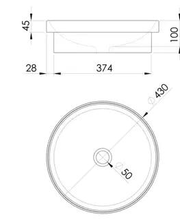 Umývadlá Sapho Balena BH7013