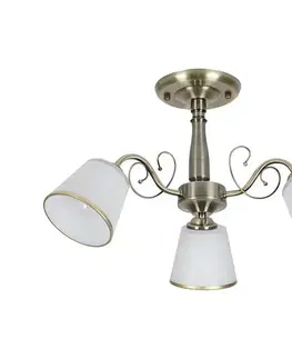 Svietidlá  Luster na tyči LOSANNA 3xE14/40W/230V mosadz 33-26590