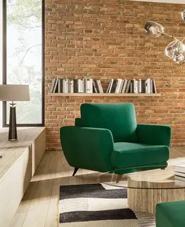 Kreslá NABBI Meri 1F kreslo tmavozelená