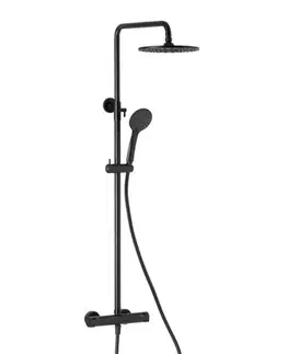 Kúpeľňové batérie KFA KFA - LUNA termostatický sprchový set, čierna 5716-920-81