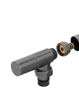 Doplnky do kúpeľne SIKO - Termostatický ventil PAUL kov PVD Gun metal VENTILYPAULBLL VENTILYPAULBLL