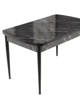 Jedálenské stoly Extendable Dining Table Trend Bendır - Black, White