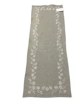 Obrusy Vyšívaný obrus Gloriette 40x110cm TiaHome