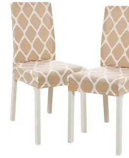 Doplnky do spálne 4Home Napínací poťah na stoličku Sand 45 - 50 cm, sada 2 ks
