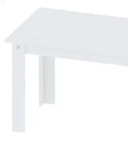 Jedálenské stoly VALENT jedálenský stôl 140x80, biele drevo