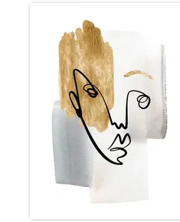 Moderné obrazy Obraz na stenu - zlatá tvár