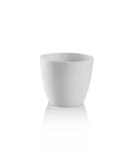 Kvetináče PLASTKON - Kvetináč dekoračný ELLA 21cm, biely