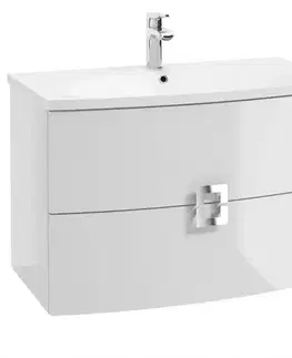 Skrinky pod umývadlo Skrinka DECO 80 0D2S biela