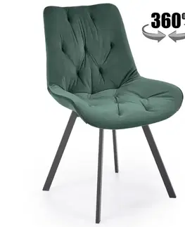 Čalúnené stoličky Stolička K519 zelená