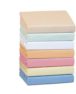 Plachty Bellatex Detské jersey prestieradlo, béžová, 70 x 140 cm